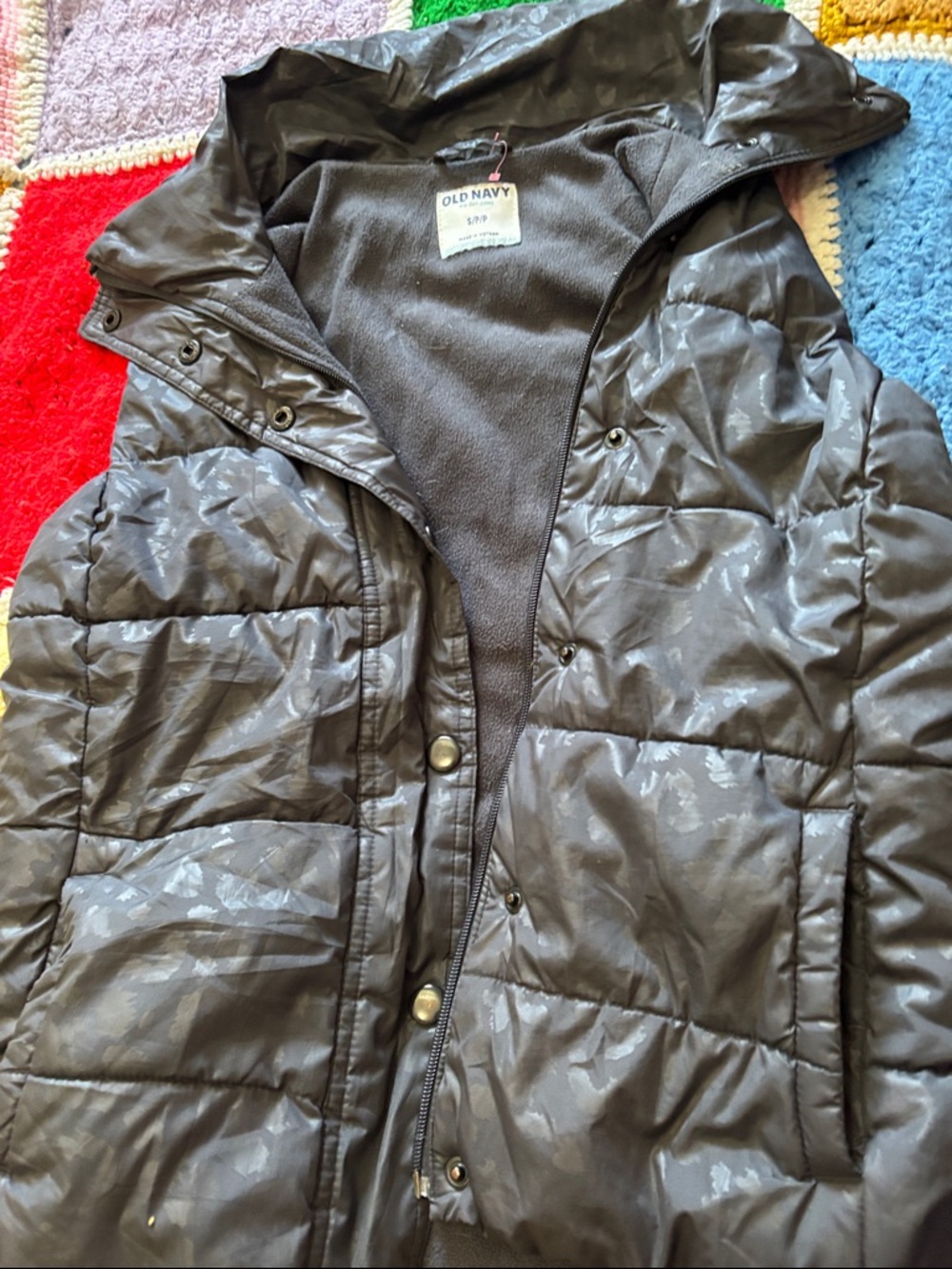 Old Navy Quilted vest no hood , warm and soft